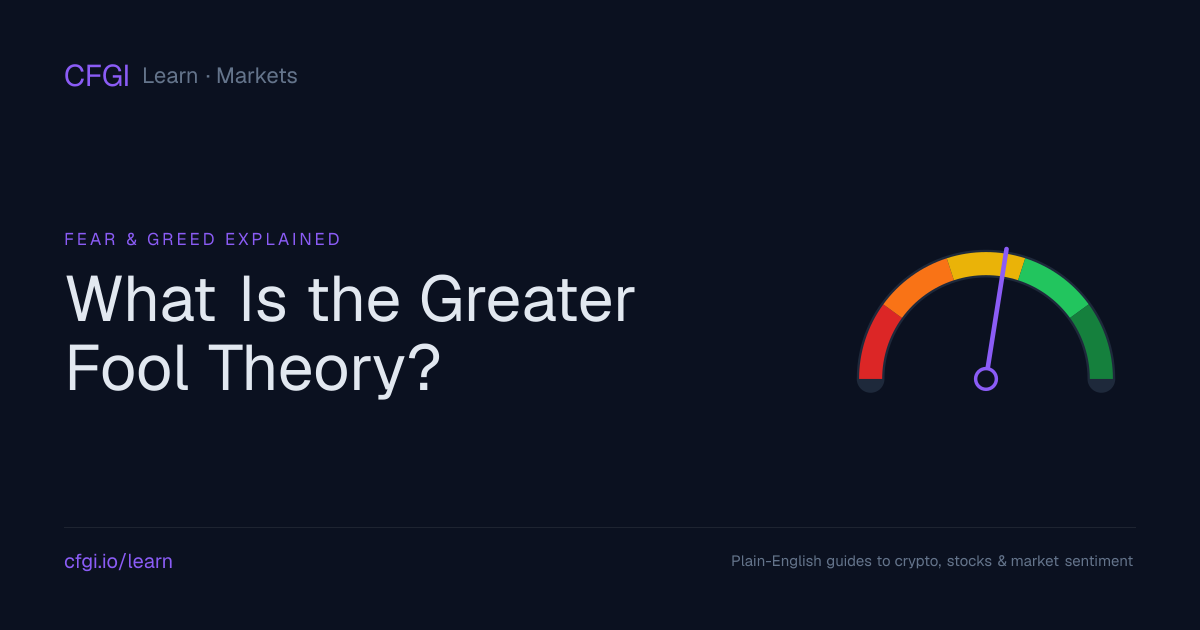 What is the Greater Fool Theory? | CFGI Learn